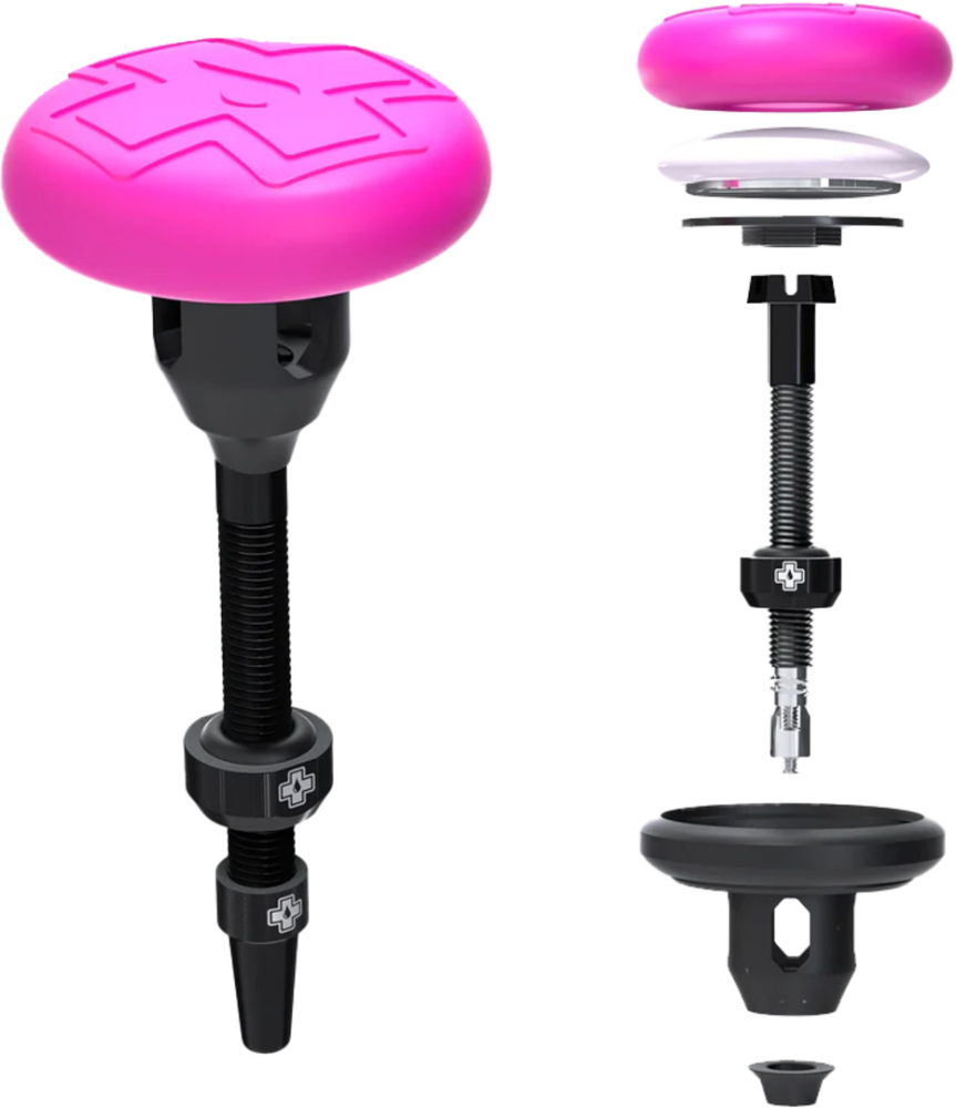 Muc-Off Tubeless Secure Tag Holder + Valve Kit 44mm black