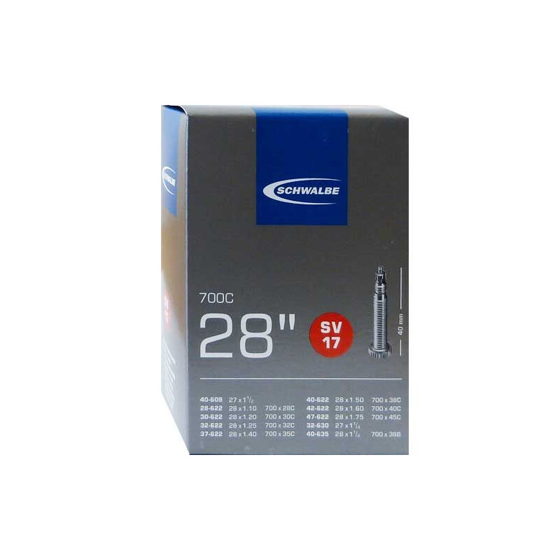 Schwalbe Schlauch SV17 28" 28/47-622/635 Prestaventil 40mm geblistert