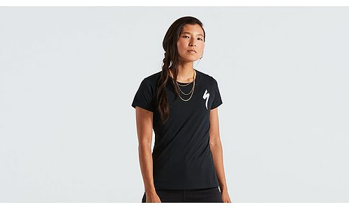 Detailed Picture of S-LOGO TEE SS WMN BLK M