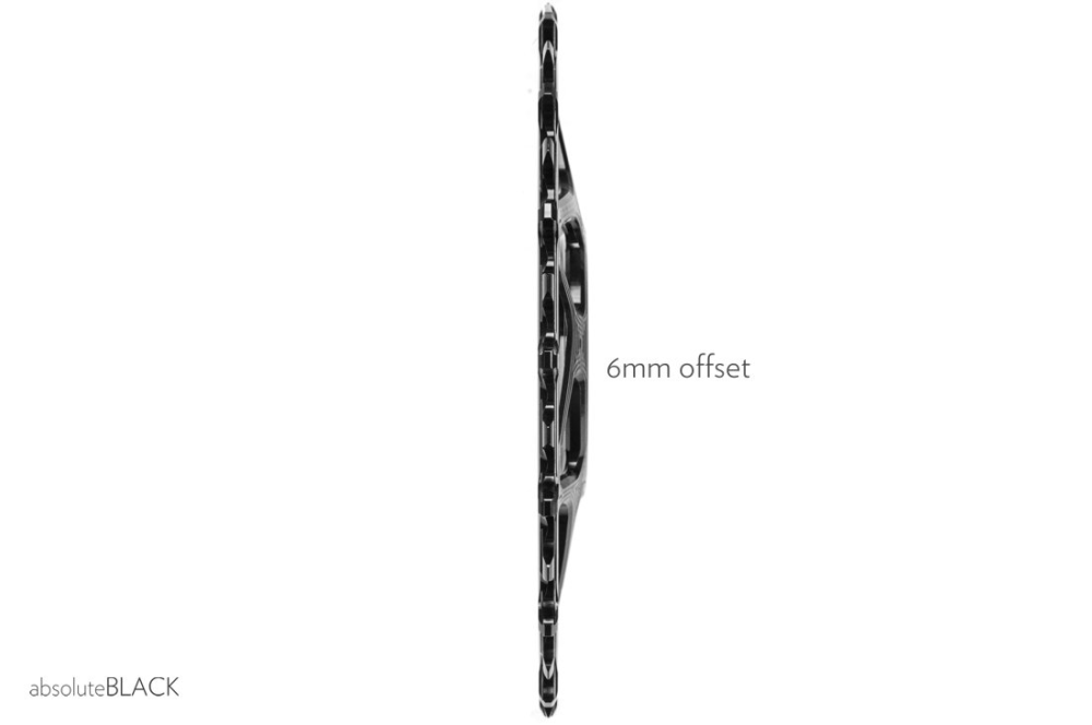 absoluteBLACK Kettenblatt, OVAL, MTB, für Sram, DIRECT MOUNT, GXP - N/W, 6mm Versatz, BLACK - SCHWARZ, 32 Zähne