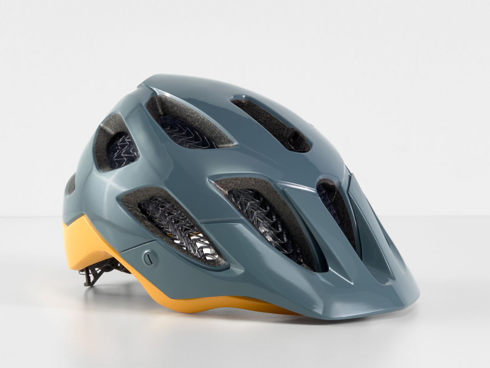 BONTRAGER Helm Blaze WaveCel M Battleship Blue/Yellow CE