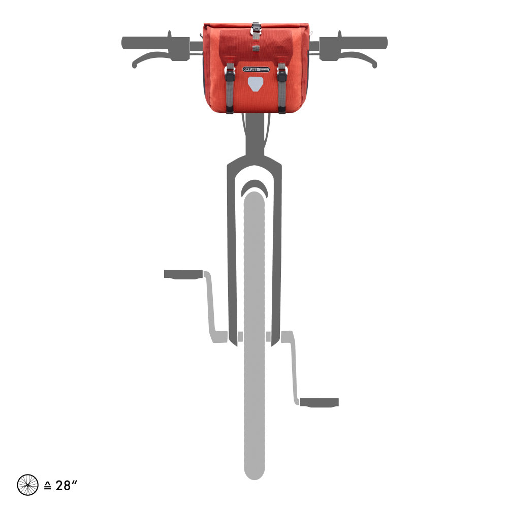 Ortlieb Handlebar-Pack Plus 11 L salsa - dark chili