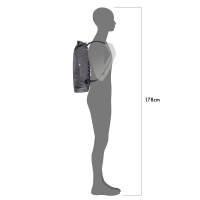 Ortlieb Daypack Metrosphere 21 L black embossed