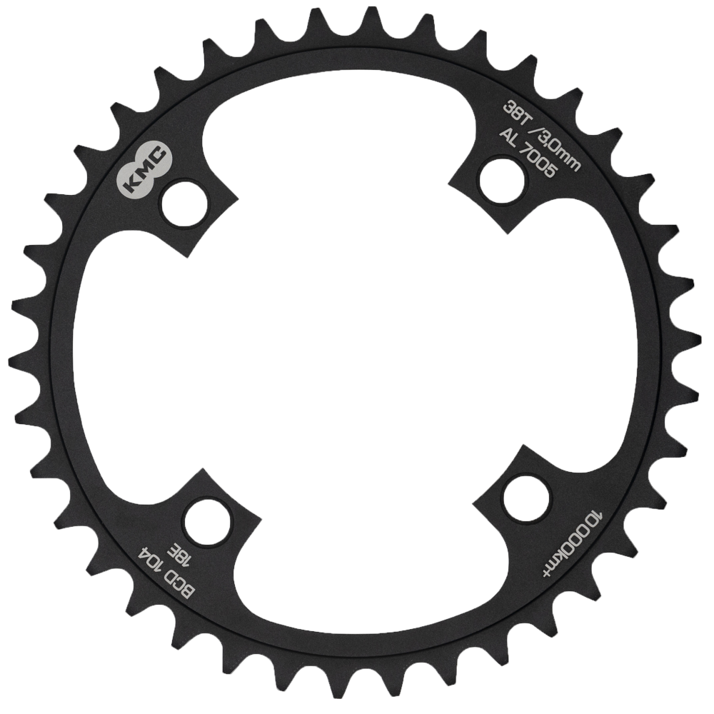 Kettenblatt, 38T, 1/8", BCD 104mm, flat, black