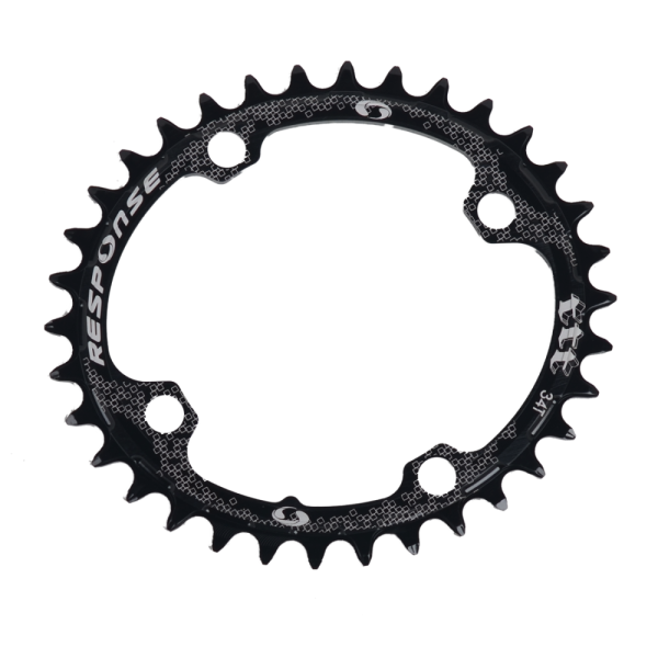 Kettenblatt, BCD104 T32 OVAL Alu 7075 CNC 10/11 Speed - Thick Thin Thick black