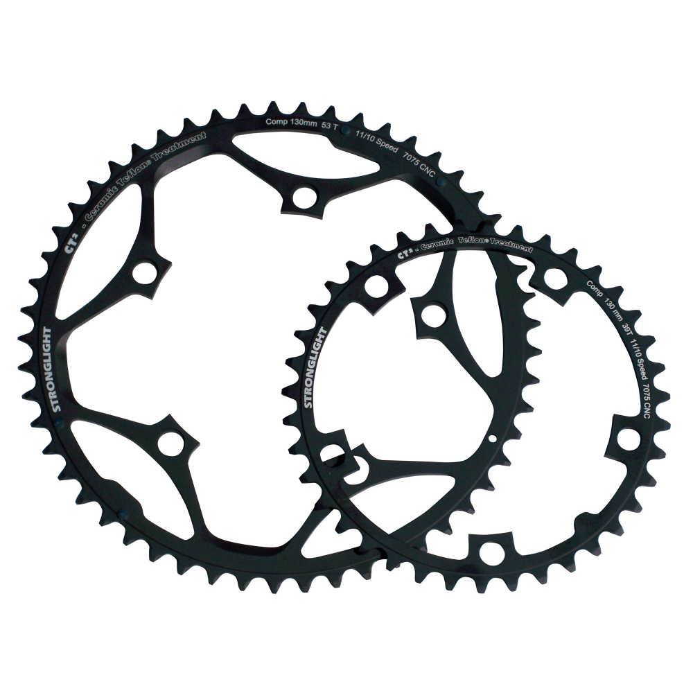 Kettenblatt,TYPE C, 135,Campa,39, black,10/9 Speeds,CSA,7075-T6,Double in, 5 arms