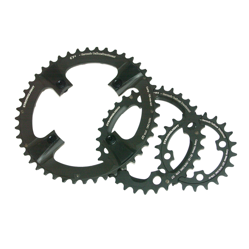 Kettenblatt,TYPE XTR07, 104,CT2, 32, black, 9 Speeds CSA,Triple med, 4 arms