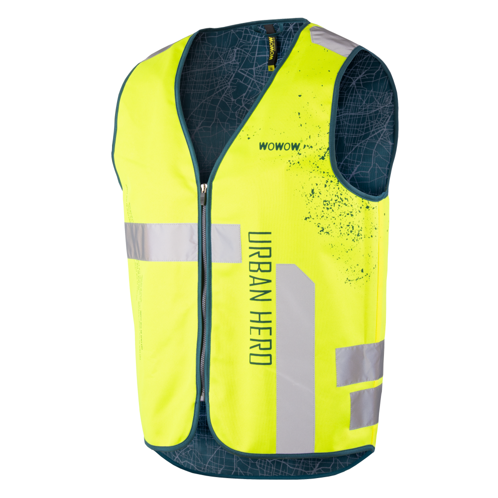 Wowow Leuchtweste, URBAN HERO JACKET, gelb, GELB, L