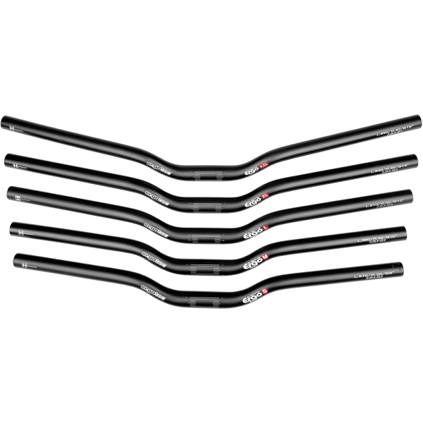 Ergotec Lenker, Bar ERGO XS, 31.8 Width:600 Rise:30 GRip-L:172 BackSweep: 6° AL6061 black-sand L5