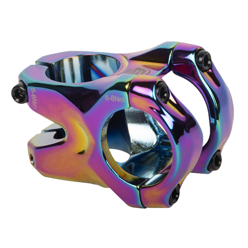 Vorbau, BASS 6+ 31.8, 35mm, 0°, 28.6mm, OIL SLICK, SafetyLevel 6+