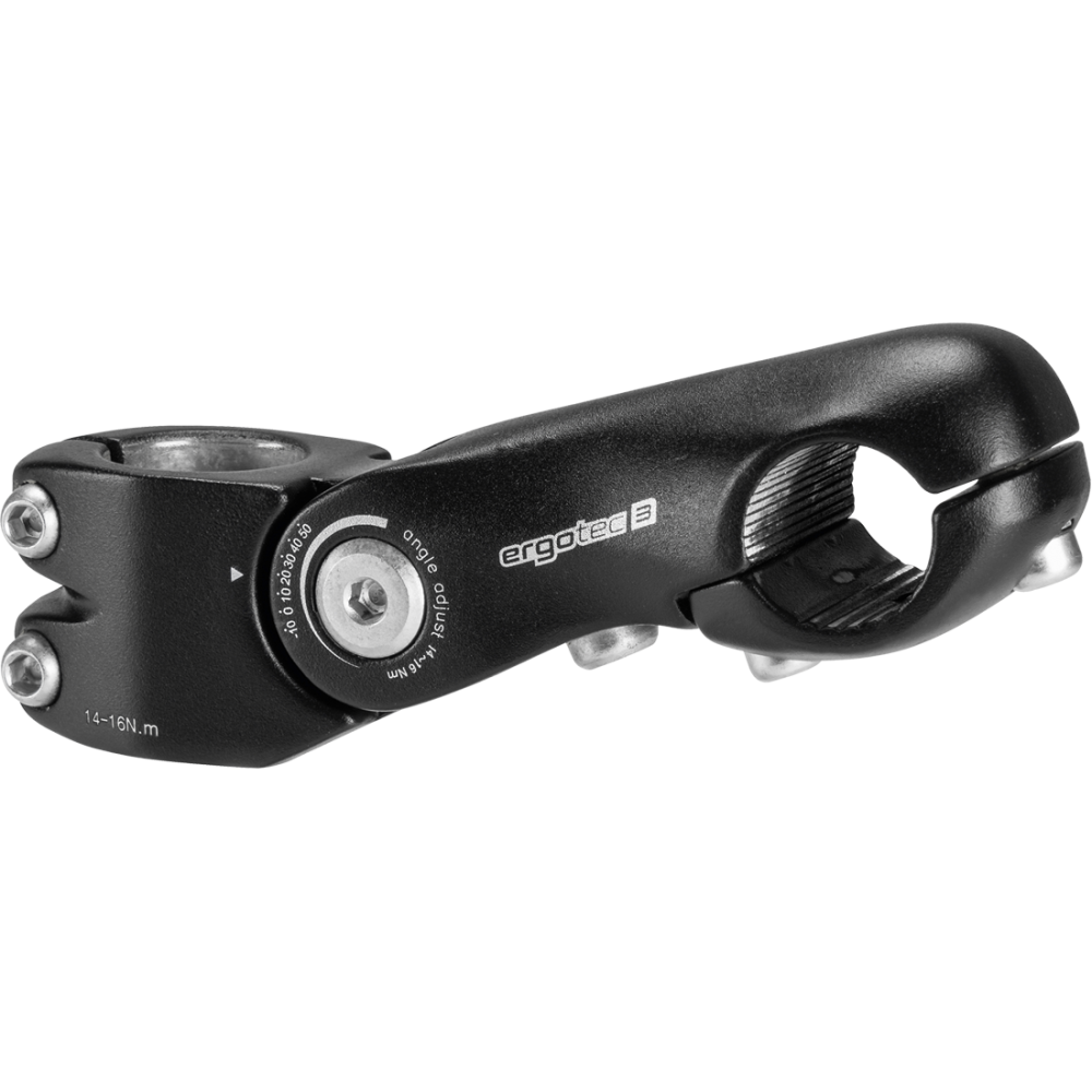 Vorbau, KOBRA VARIO, 25.4mm, 100mm, -10°/+60° Klemm-ID:28.6 AL356 black L3