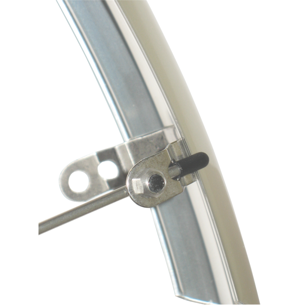Schutzblech-Set mit Steg, silber, 28"x 35 mm