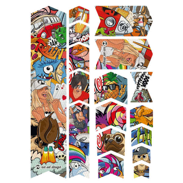 Riesel Design Rahmenschutz, Frame Tape 3000, Stickerbomb Eyecatcher