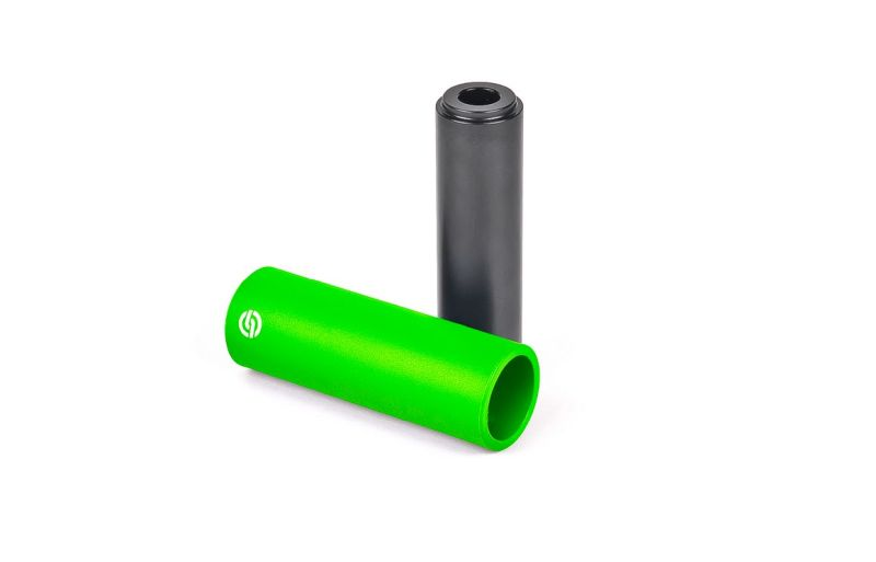 SALT AM NYLON peg Ø37x115mm neon green 2pcs. with 3/8' axle adaptor