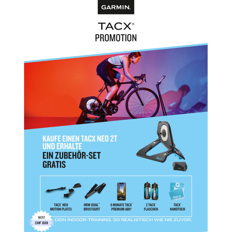 Garmin Tacx® NEO 2T Smart-Trainer Promo