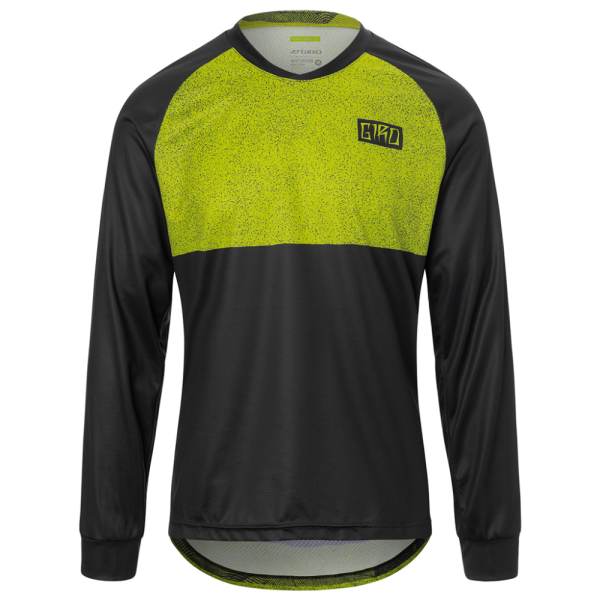 Giro M Roust LS Jersey, ano lime breakdown, X