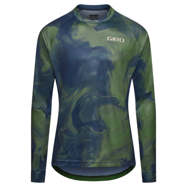 Giro M Roust LS Jersey, hedge green cosmic, X