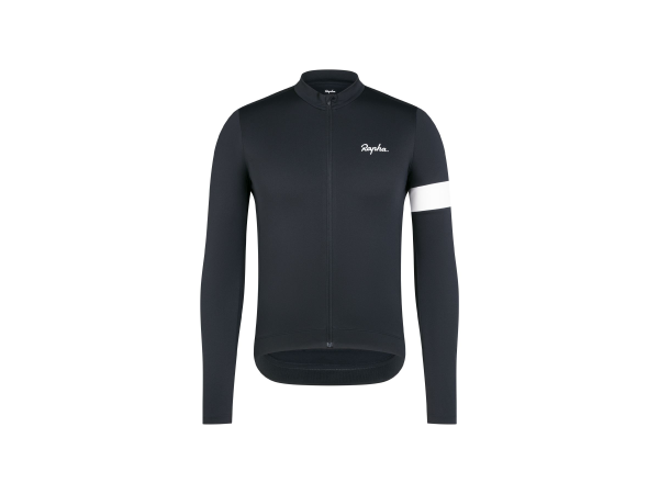 RAPHA Jersey 24 Core Thermal Long Sleeve Small Black
