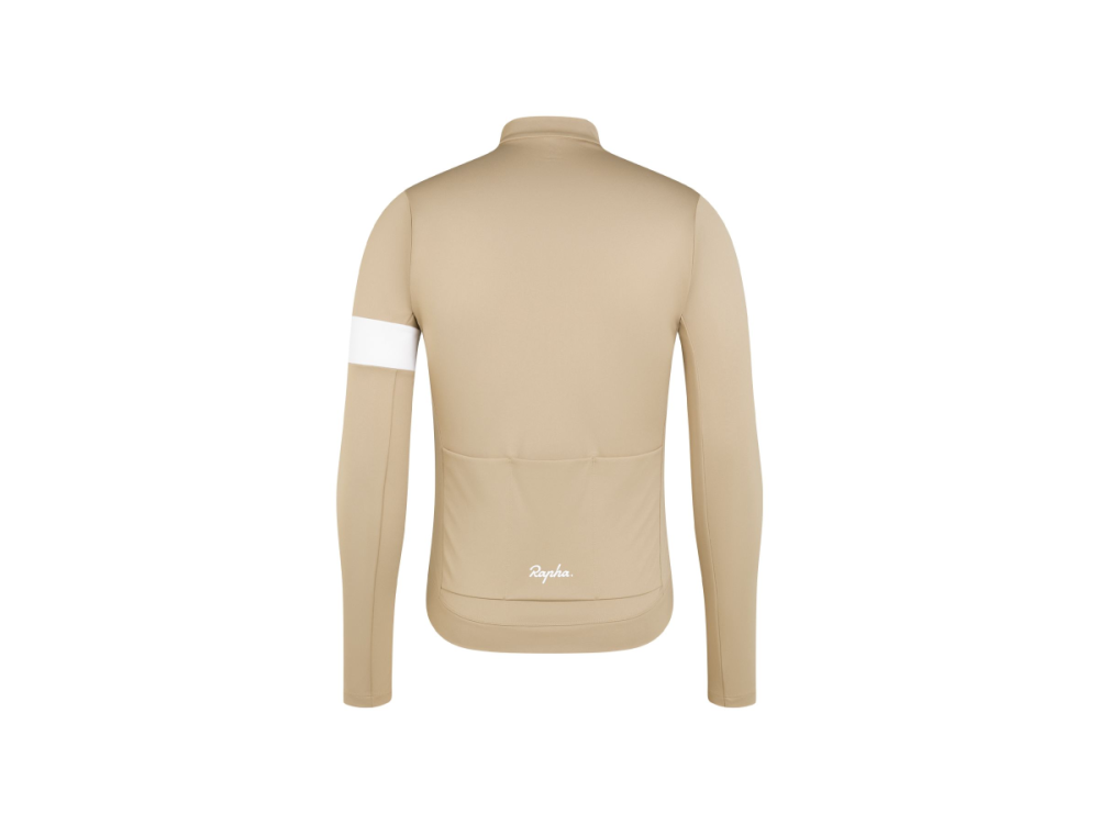 RAPHA Jersey 24 Core Thermal Long Sleeve XXLarge Light Brown