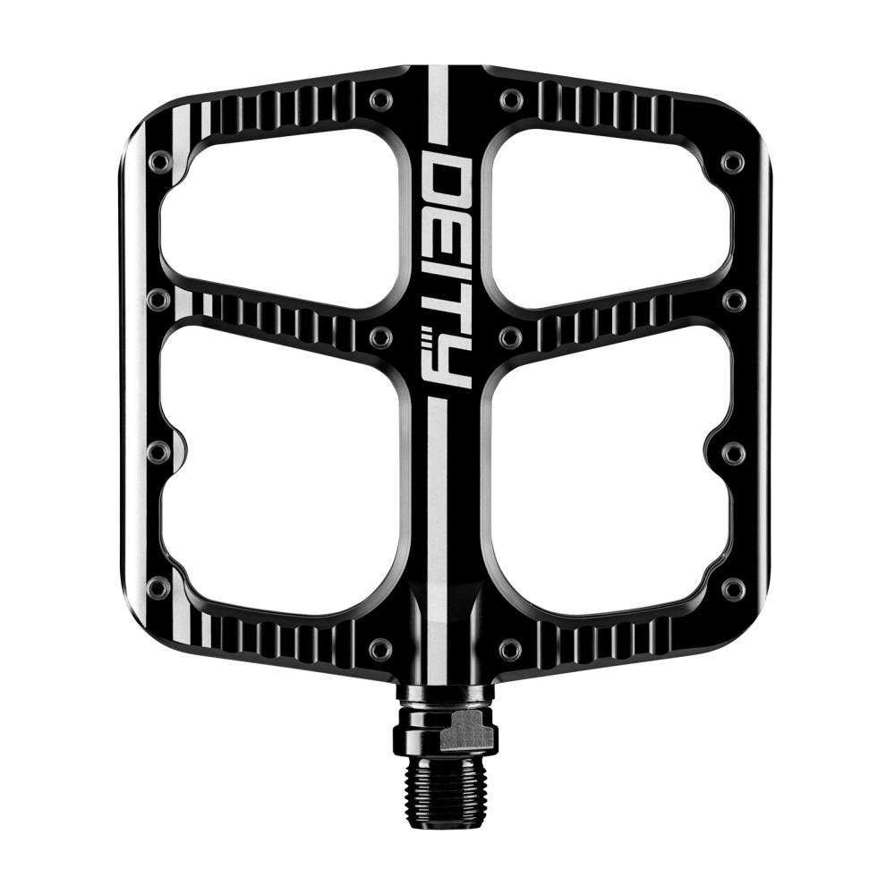 Deity Flat Trak Pedale. Black.