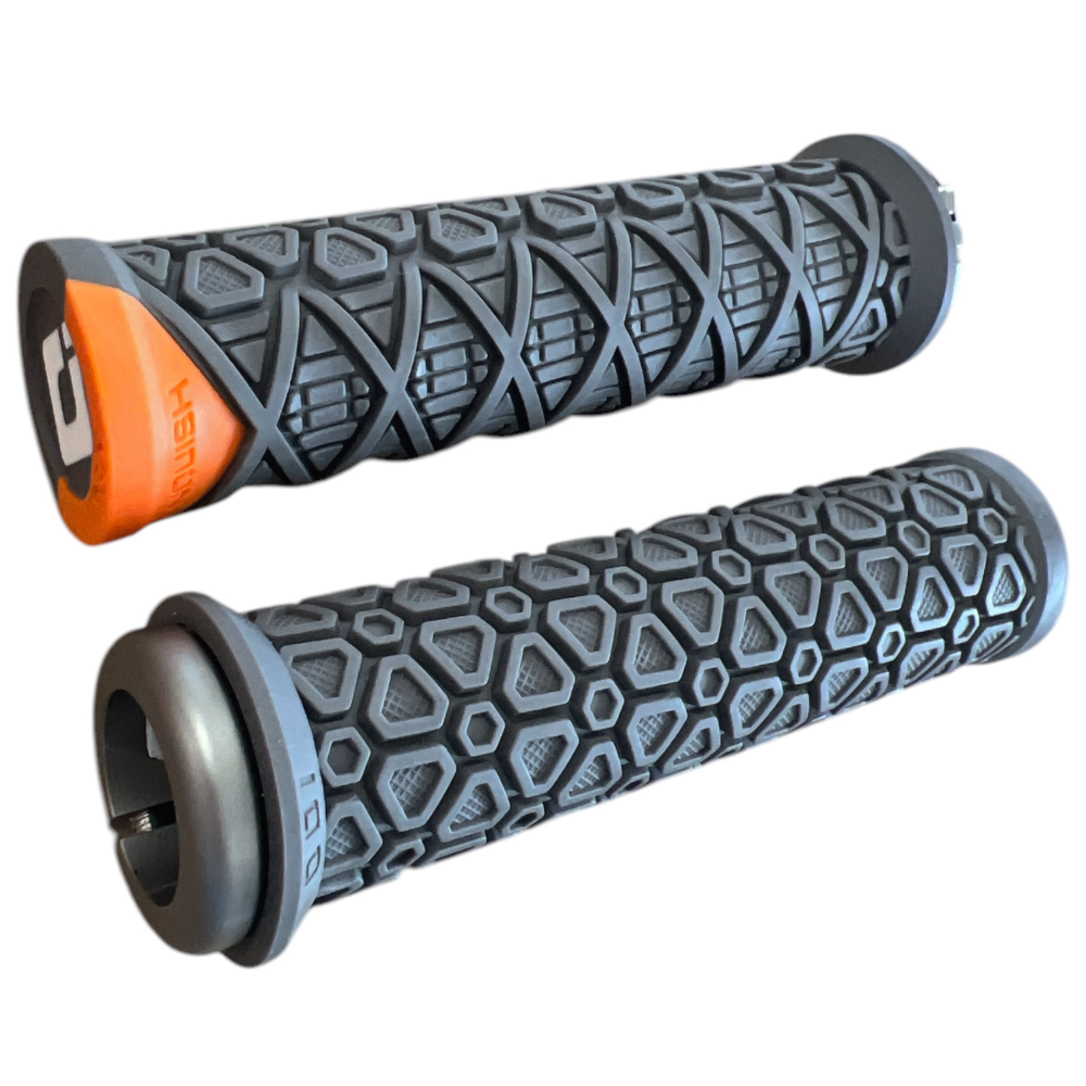 ODI Vanquish V2 Lock-On Graphite/Orange.