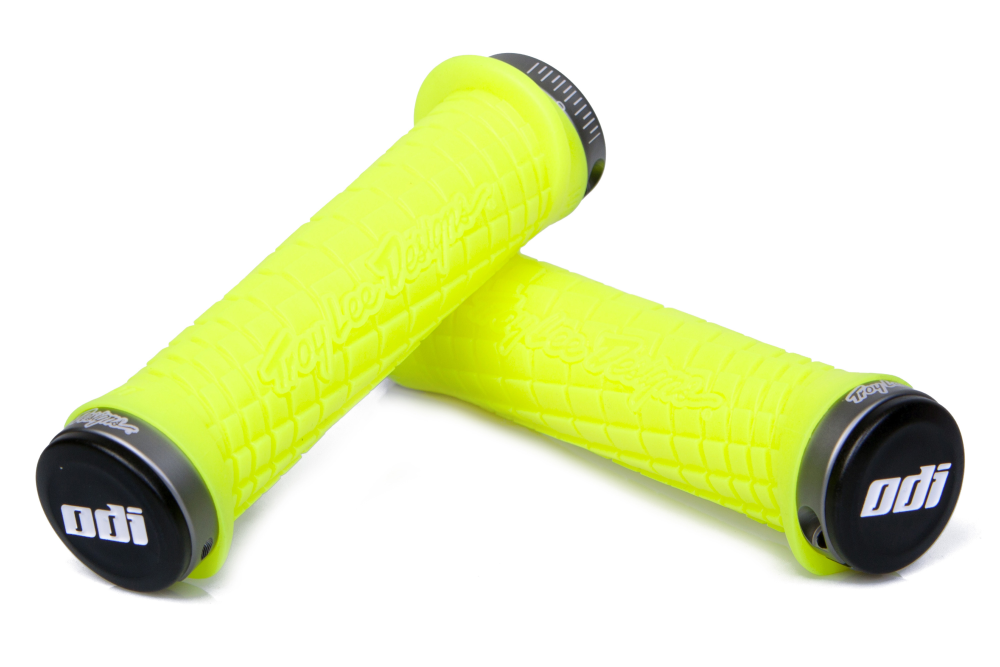 ODI Troy Lee Design Lock-On Griff. Yellow/Grey.