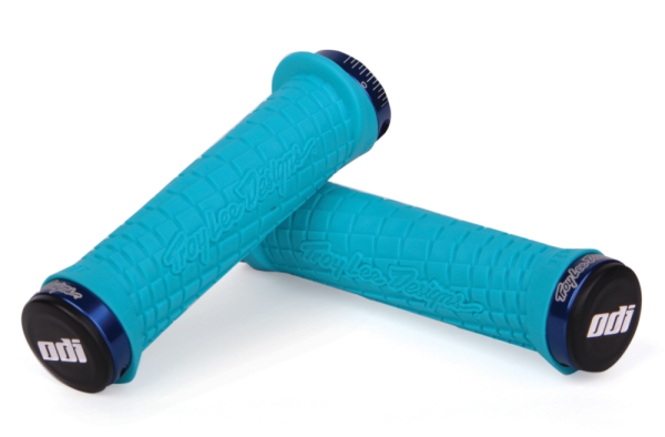 ODI Troy Lee Design Lock-On Griff. Turquoise/Blue.