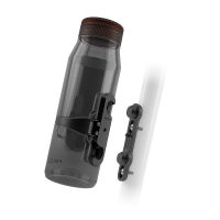 Fidlock TWIST Trinkflasche 700 ml Life, Set (mit Bottle Connector, mit Bike Base). Clear Black.