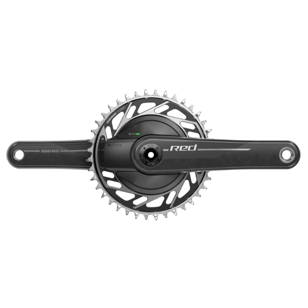 Quarq MY24 Power Meter Crankset Red XPLR AXS 1xWide DUB, natural carbon, 160mm/40t