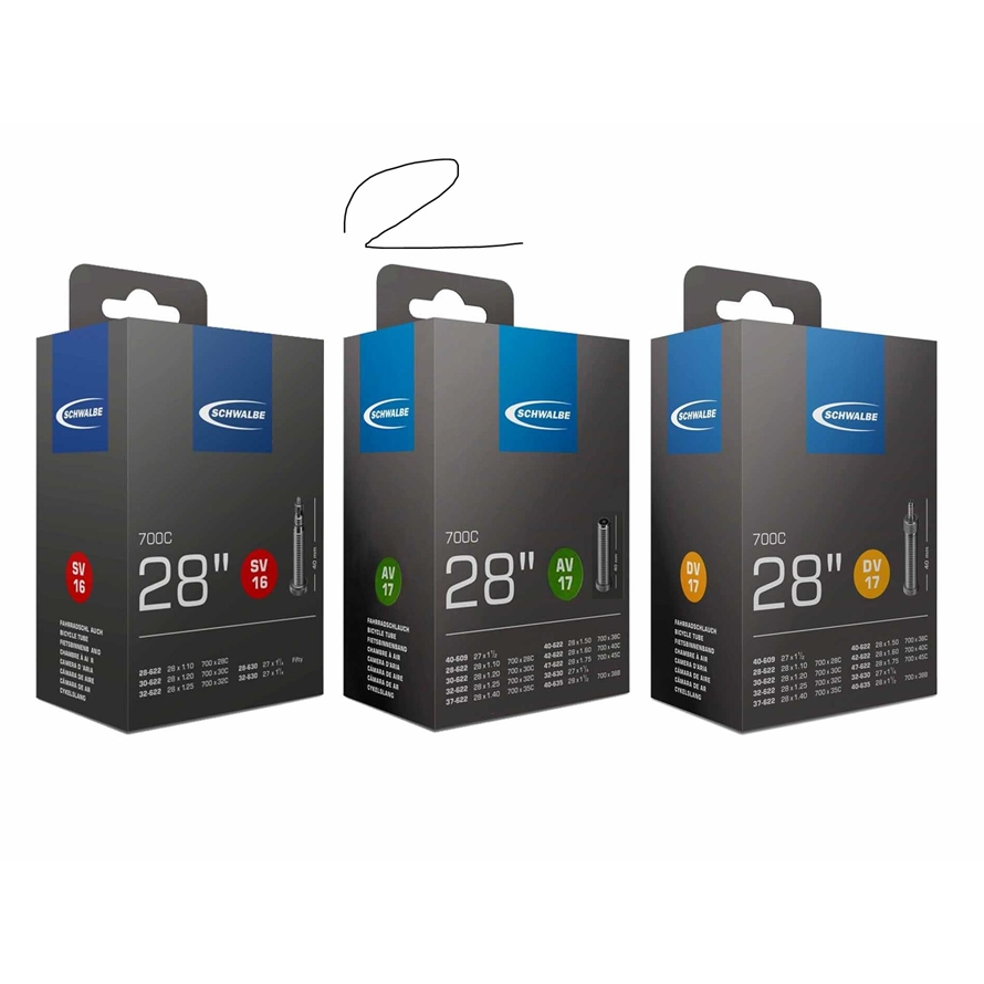 Schwalbe Schlauch SV15 28" 18/28-622/630 Prestaventil 40 mm