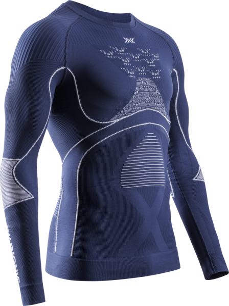 X-BIONIC Men Energy Accumulator 4.0 Shirt LG SL marine/optical white