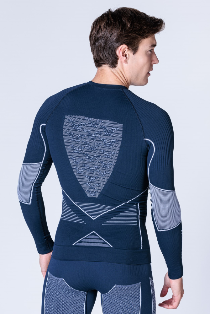 X-BIONIC Men Energy Accumulator 4.0 Shirt LG SL marine/optical white