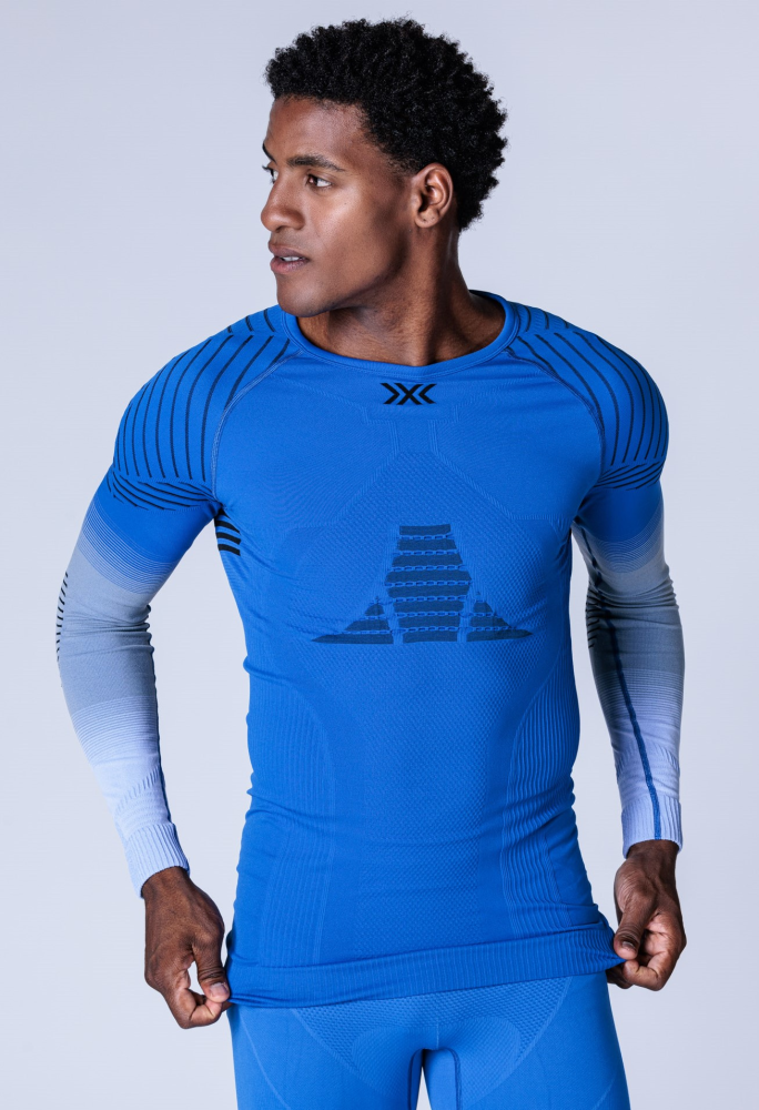 X-BIONIC Men Invent FX Shirt LG SL blossom blue/light grey/optical white