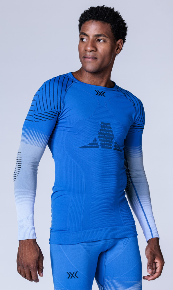 X-BIONIC Men Invent FX Shirt LG SL blossom blue/light grey/optical white