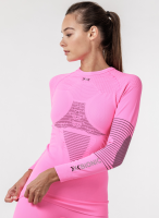 X-BIONIC WOMEN Energizer 4.0 Shirt LG SL neon flamingo/anthracite