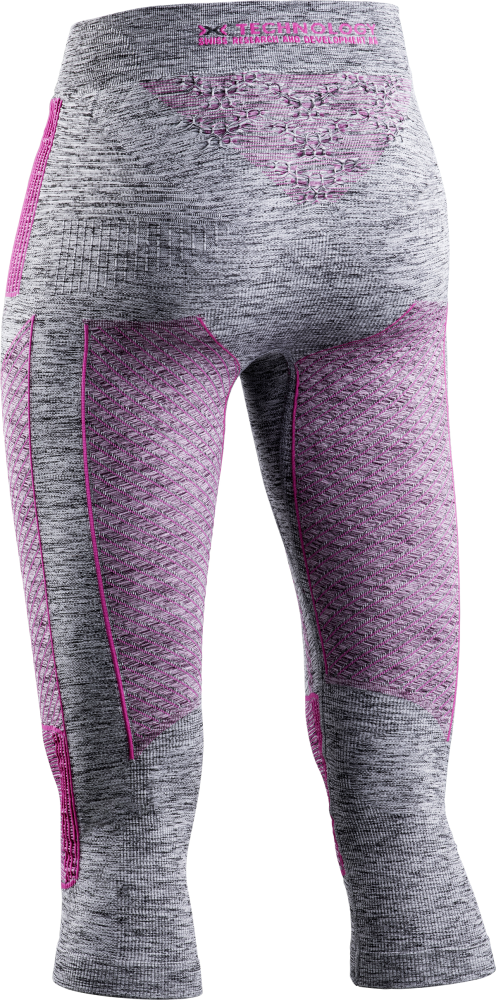 X-BIONIC Women Energy Accumulator 4.0 Melange Pants 3/4 grey melange/pink
