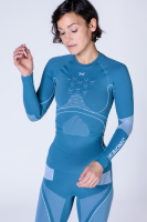 X-BIONIC Women Energy Accumulator 4.0 Shirt LG SL mineral blue/arctic white