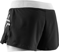 X-BIONIC Women Twyce Race 2in1 Shorts arctic white/pearl grey