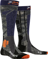 X-SOCKS Ski Rider 4.0 stone grey/melange blue