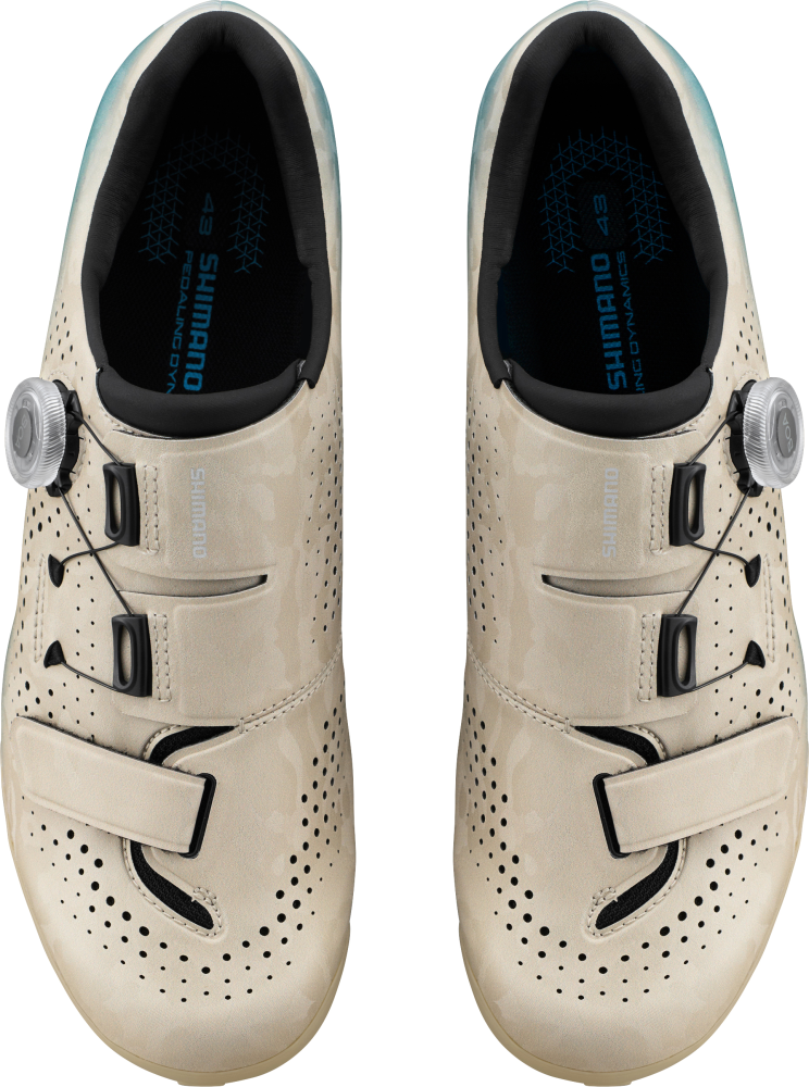 Shimano Men Gravel SH-RX6 Schuh SPD beige blue